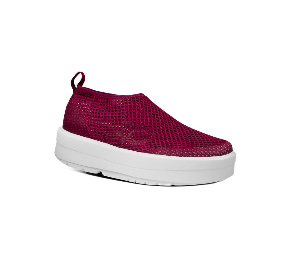 Oofos Women's Oomega Chukka - Slip On Shoes Dark Red ( EJROX-5076 )